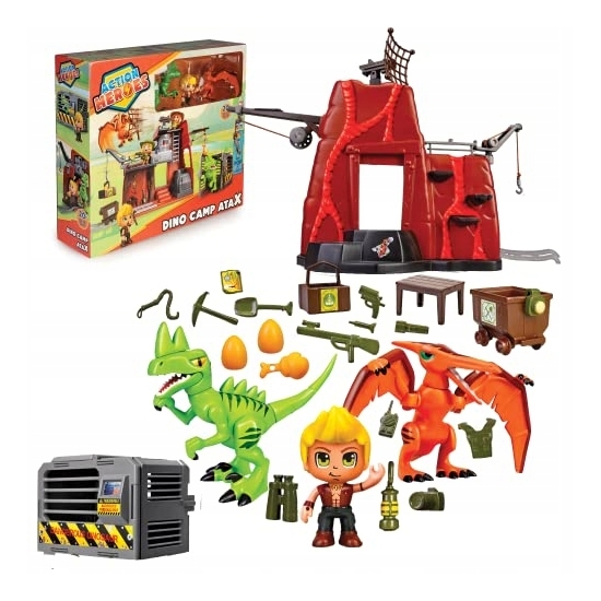 Action Heroes Dino Camp AtaX playset, with mix and