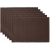 DII Podkładka na stół Zestaw podkładek, 33 x 48 cm, ciemnobrązowa, 6 szt.