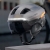 Kask rowerowy ABUS HYP-E ACE Silver Gleam L 57-61 cm ze światłem
