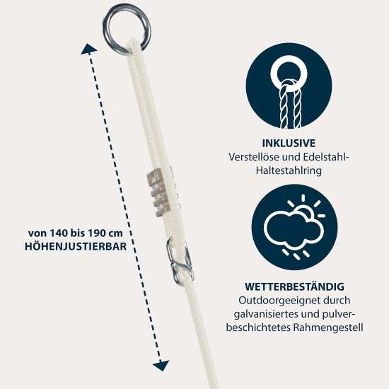 Huśtawka ogrodowa wisząca Hudora 110 x 110cm