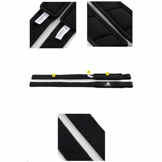 PASY DO PODNOSZENIA CIĘŻARÓW FITGRIFF 58 CM CZARNY