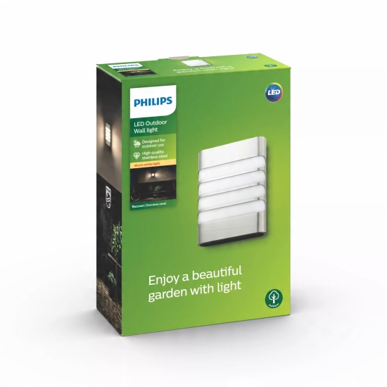 Kinkiet ogrodowy Philips szary zintegrowane źródło LED 3 W