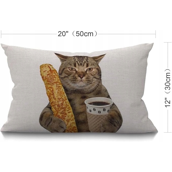 BGBDEIA Zabawny kot 30 x 50 cm