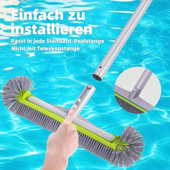 Szczotka do basenu foliowego 17,5 cala, 45 cm