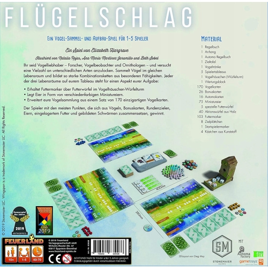 Gra planszowa Feuerland Spiele Flugelschlag