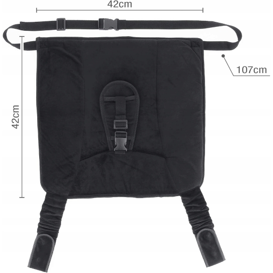 Ochrona dziecka pas ciążowy Filcowa z kieszeniami