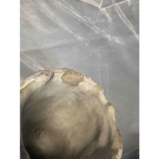 Popiersie w stylu antycznym, ok. 22 x 16 cm, doniczka