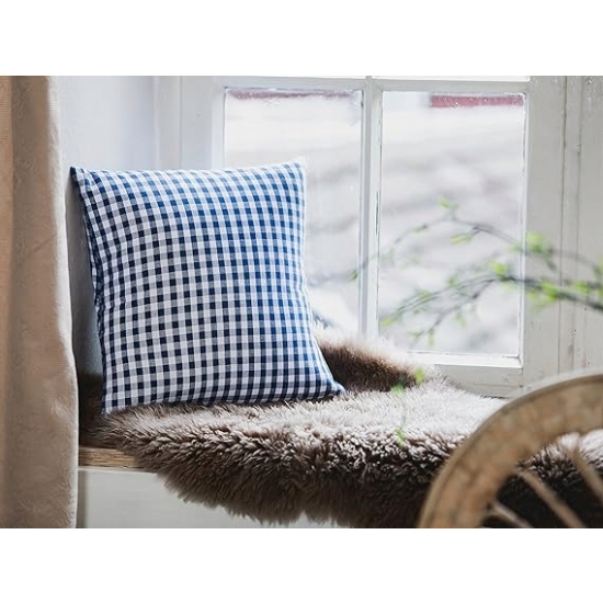 Poszewki na poduszki Filu - zestaw 2 szt. - wzór w kratkę, 40 x 40 cm