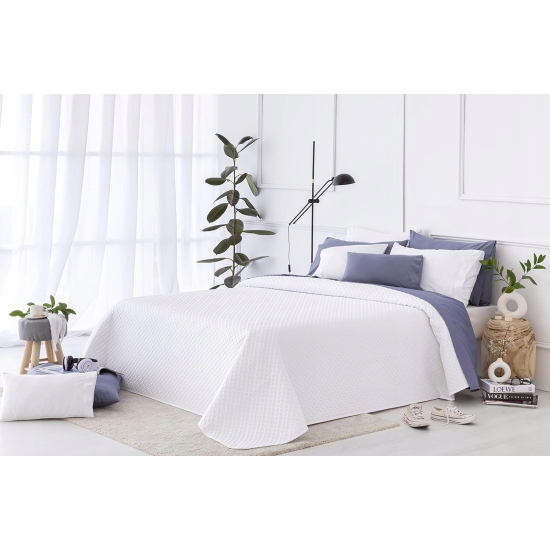 Narzuta Todocama mikrofibra 250 cm x 260 cm biały