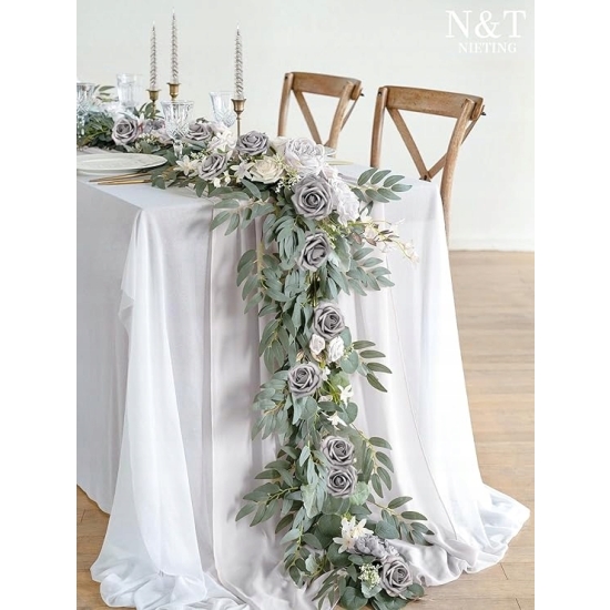 N&T NIETING Sztuczne kwiaty Róże 25 kwiatów dekoracyjnych