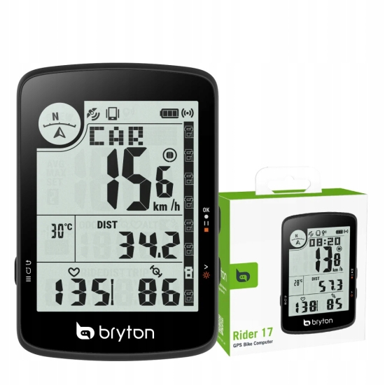 Bryton Rider 17 E Podstawowy Licznik Rowerowy GPS