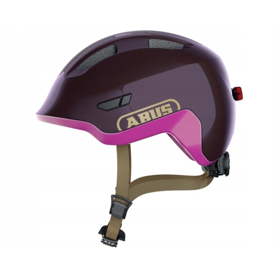 Kask dziecięcy Abus Smiley 3.0 ACE LED purple S