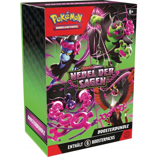 Pokémon KP06.5 Boosterbundle Karmesin & Purpur - Nebel der Sagen