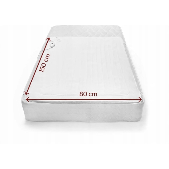Mata elektryczna ogrzewana na łóżko 150x80cm