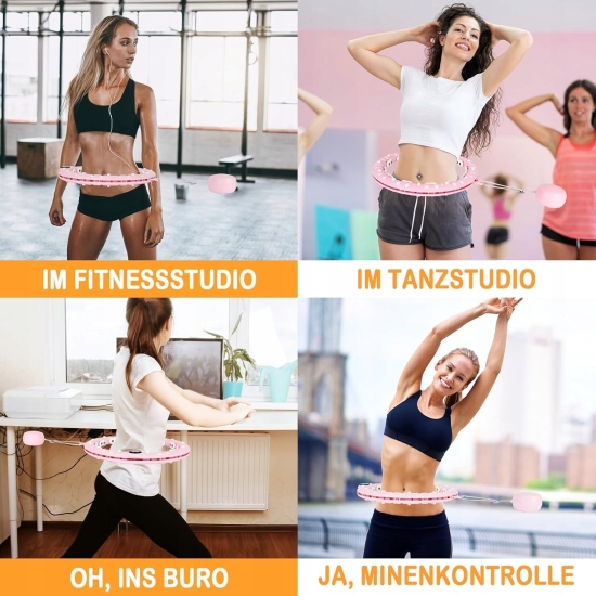 Inteligentne hula-hoop, obręcz fitness do odchudzania dla dorosłych.