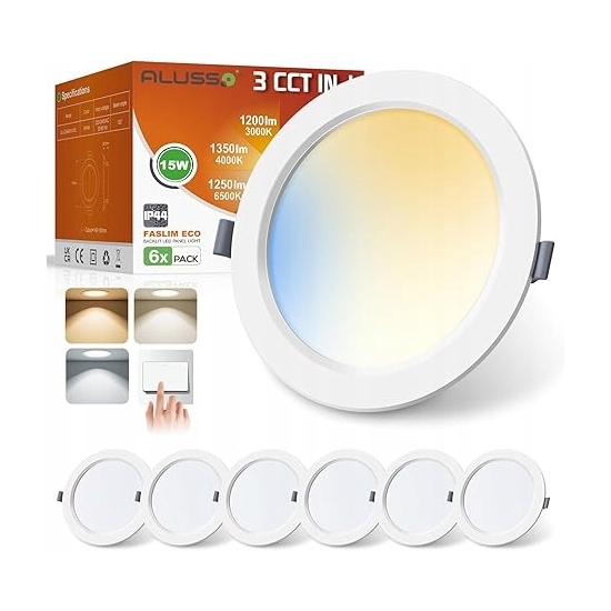 ALUSSO Punkt Sufitowy 230V, 15W 1350lm