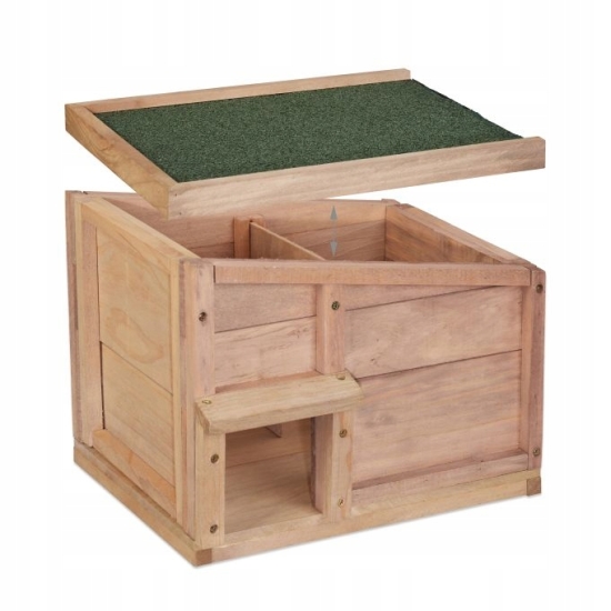 Drewniany Domek dla jeża legowisko