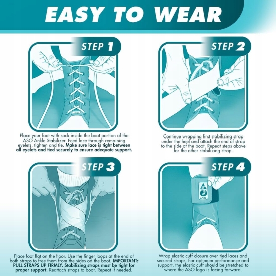 Med Spec ASO Stabilizator kostki, biały, XL