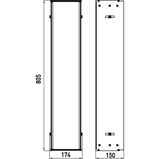 RAMA Montażowa emco do modułów łazienkowych ASIS