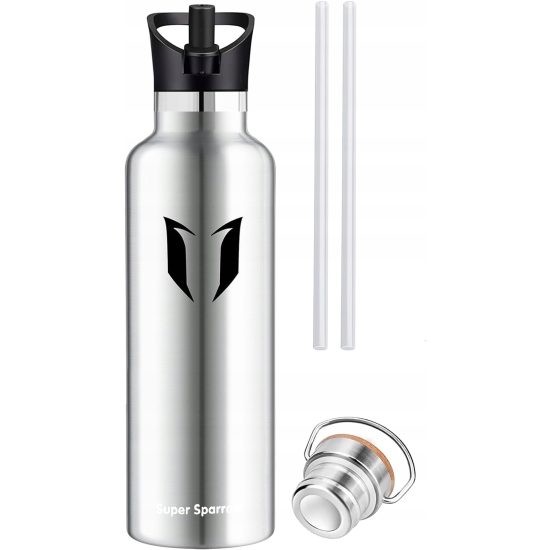 Butelka termiczna Super Sparrow srebrna 750 ml