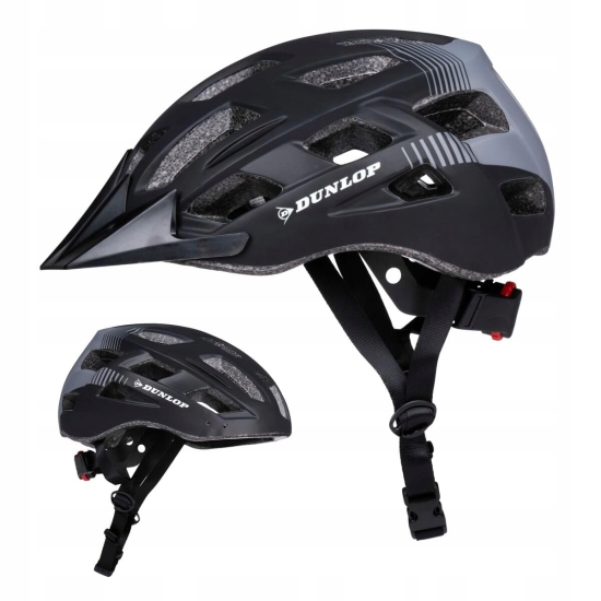 Kask rowerowy regulowany LED z tyłu Dunlop M