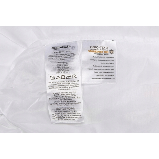 Prześcieradło z gumką AMAZON BASIC poliester 200 x 200 x 30 cm OEKO-TEX