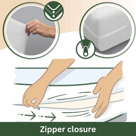 Savel Pokrowiec na materac Mikrofibra, elastyczny i regulowany, 135x190/200