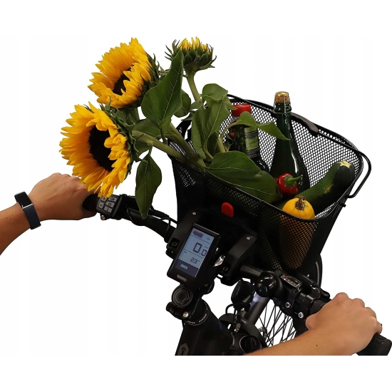 Kosz rowerowy przedni FISCHER czarny