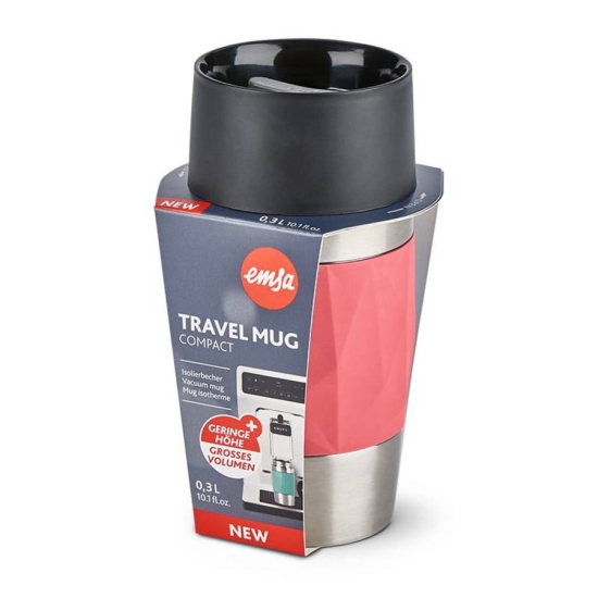 EMSA Travel Mug 0,3 ml Koralowy Stal nierdzewna