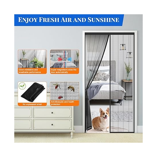 MYCARBON MOSKITIERA NA DRZWI 110 x 220 cm