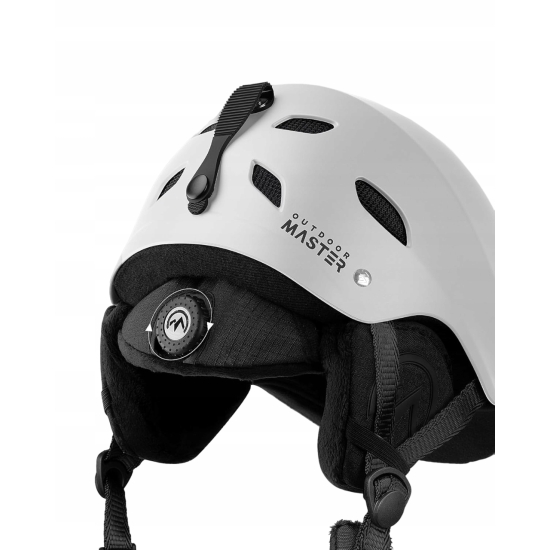 Kask Narciarski Outdoor Master M Biały Mat r. 52 - 58 cm