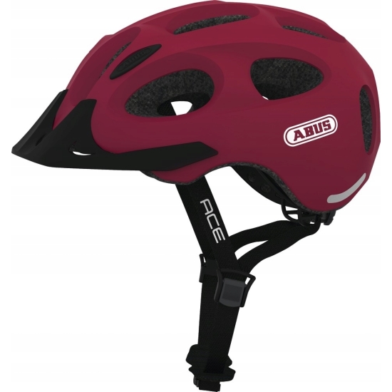 Kask Rowerowy ABUS YOUN-I Ace M 52-57 LED Cherry Red