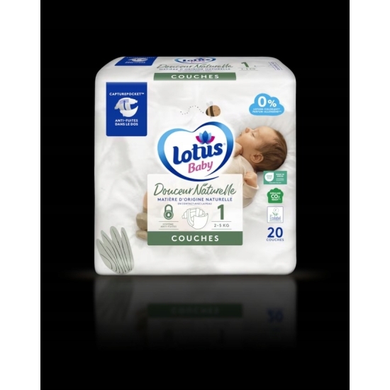 Pieluszki LOTUS Ecolabel Rozmiar 1 80 szt.