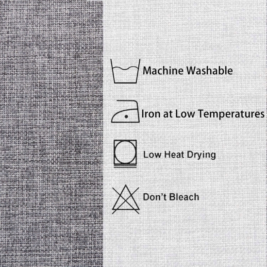 HIASAN Obrus Prostokątny Wodoodporny 135x240cm Szary