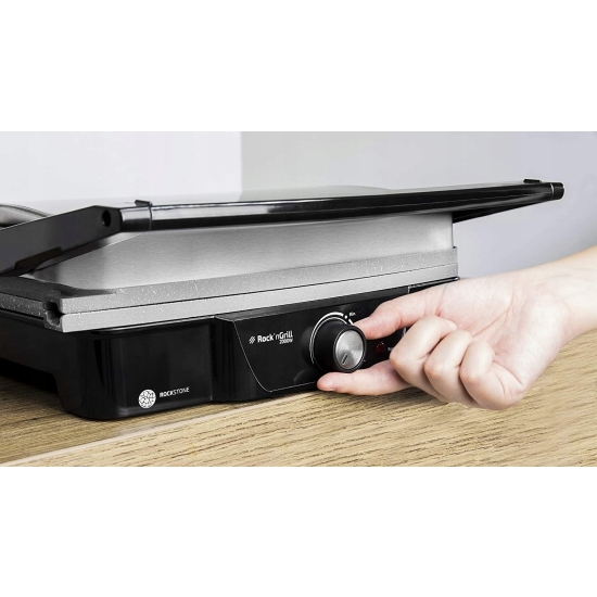 Kontaktowy grill elektryczny Cecotec Rock'nGrill srebrny/szary 2000 W
