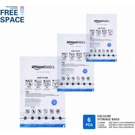 Worek próżniowy Amazon 50-76 x 100 cm 6 szt.