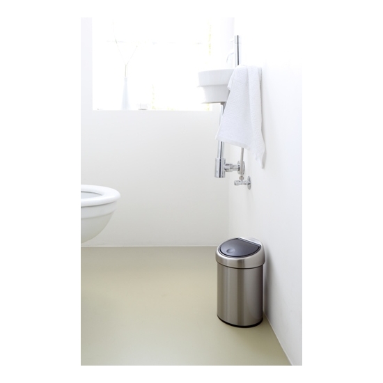 Kosz na śmieci stal nierdzewna Brabantia 3l srebrny