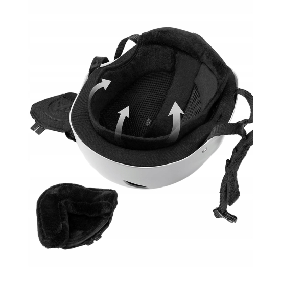 Kask Narciarski Outdoor Master M Biały Mat r. 52 - 58 cm