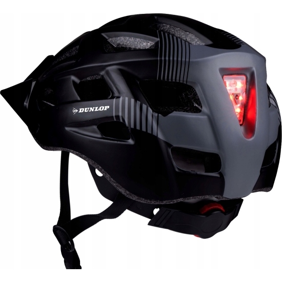 Kask rowerowy regulowany LED z tyłu Dunlop M