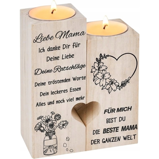 Prezent dla mamy, spersonalizowany świecznik