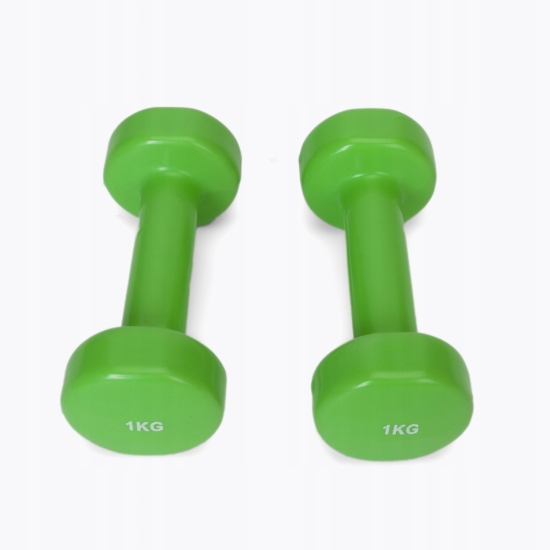 Hantle winylowe Schildkrot Fitness 2x 1 kg 2 szt. ZIELONE