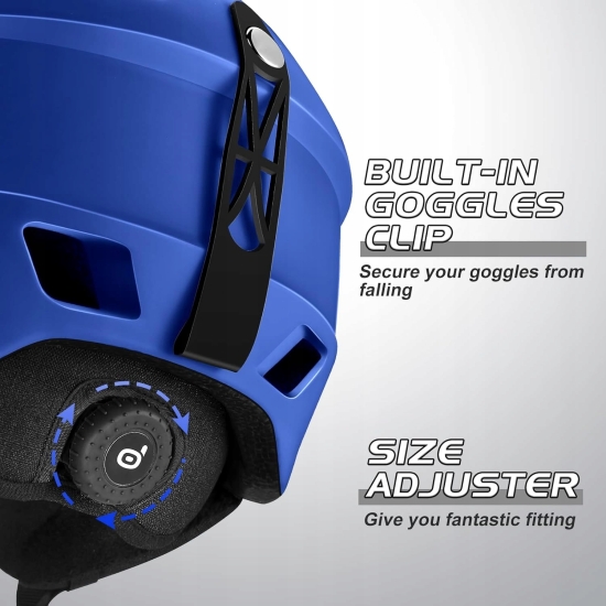 Odoland Zestaw kasków i gogli narciarskich kask sportowy rozmiar M 57-59cm