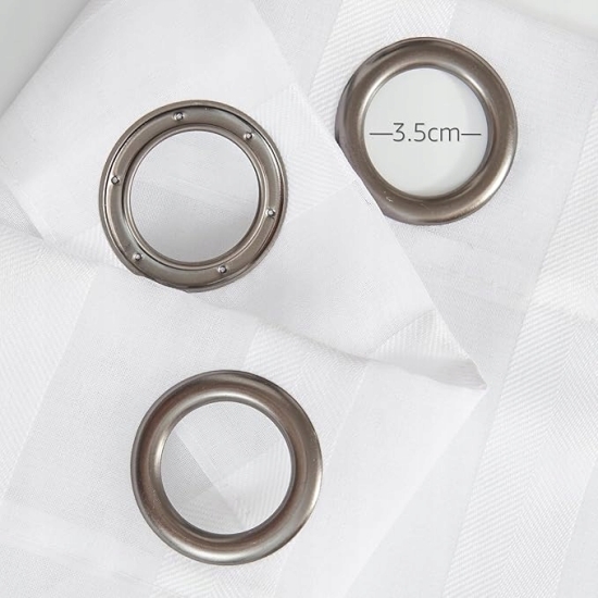 TOPICK Sheer przezroczyste zasłony na przelotkach 130x35cm