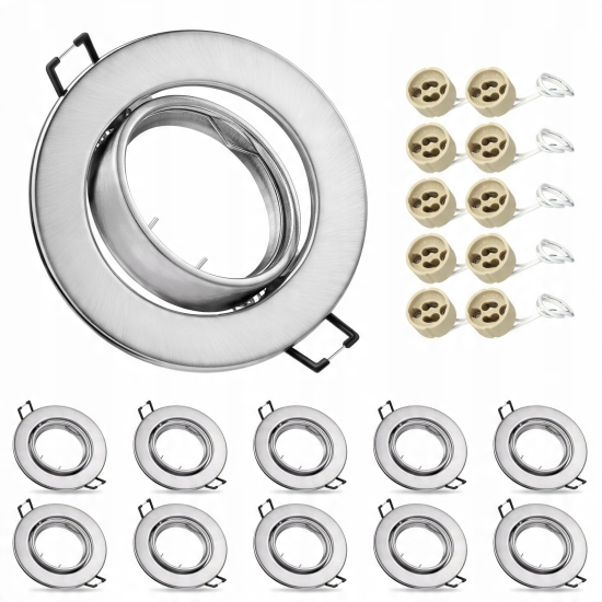 6x Nowoczesna rama reflektora wpuszczanego