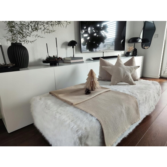 Zollner Ciepły Koc Brązowy 150 x 200 cm Mix