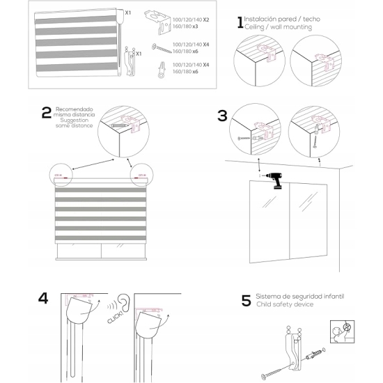 Blindecor Lira Roleta dzień i noc 100 x 180