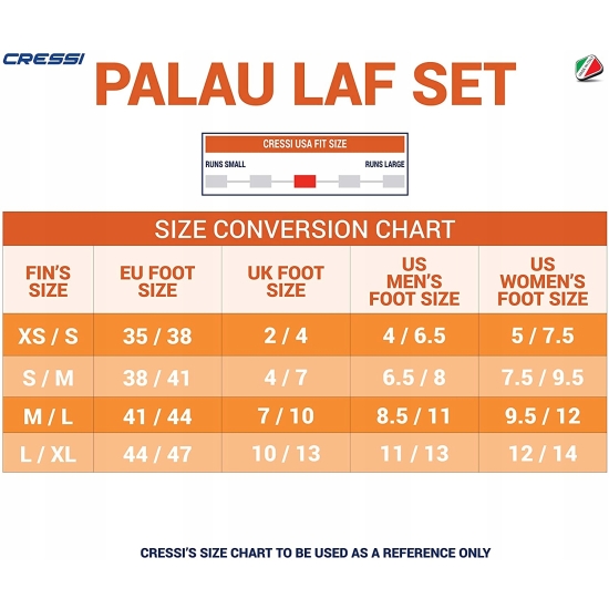 Płetwy Cressi Palau 41-44 BEZ PASKÓW