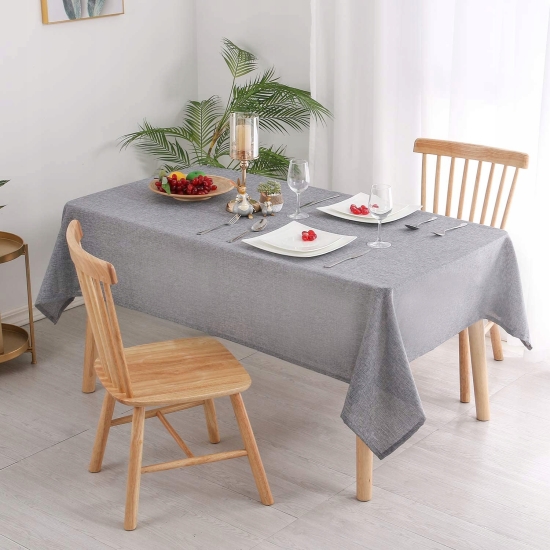 HIASAN Obrus Prostokątny Wodoodporny 135x240cm Szary