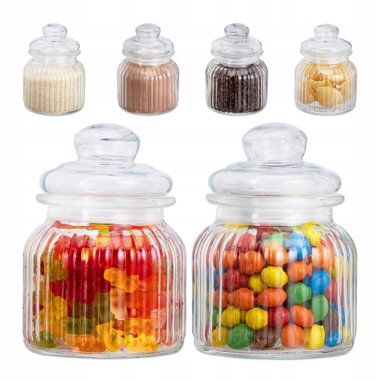 Pojemniki do produktów sypkich Relaxdays 10027717 700 ml 6 sztuk