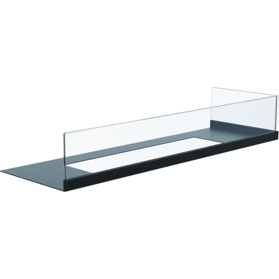 Biokominek wiszący Kratki Delta 70 x 48 x 28 cm czarny